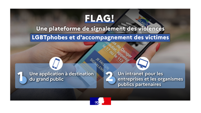 Visuel FLAG! Une application pour accompagner les victimes de violences LGBTphobes