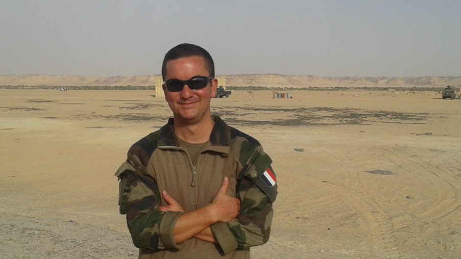 Le lieutenant-colonel Hugues Helie, au Niger