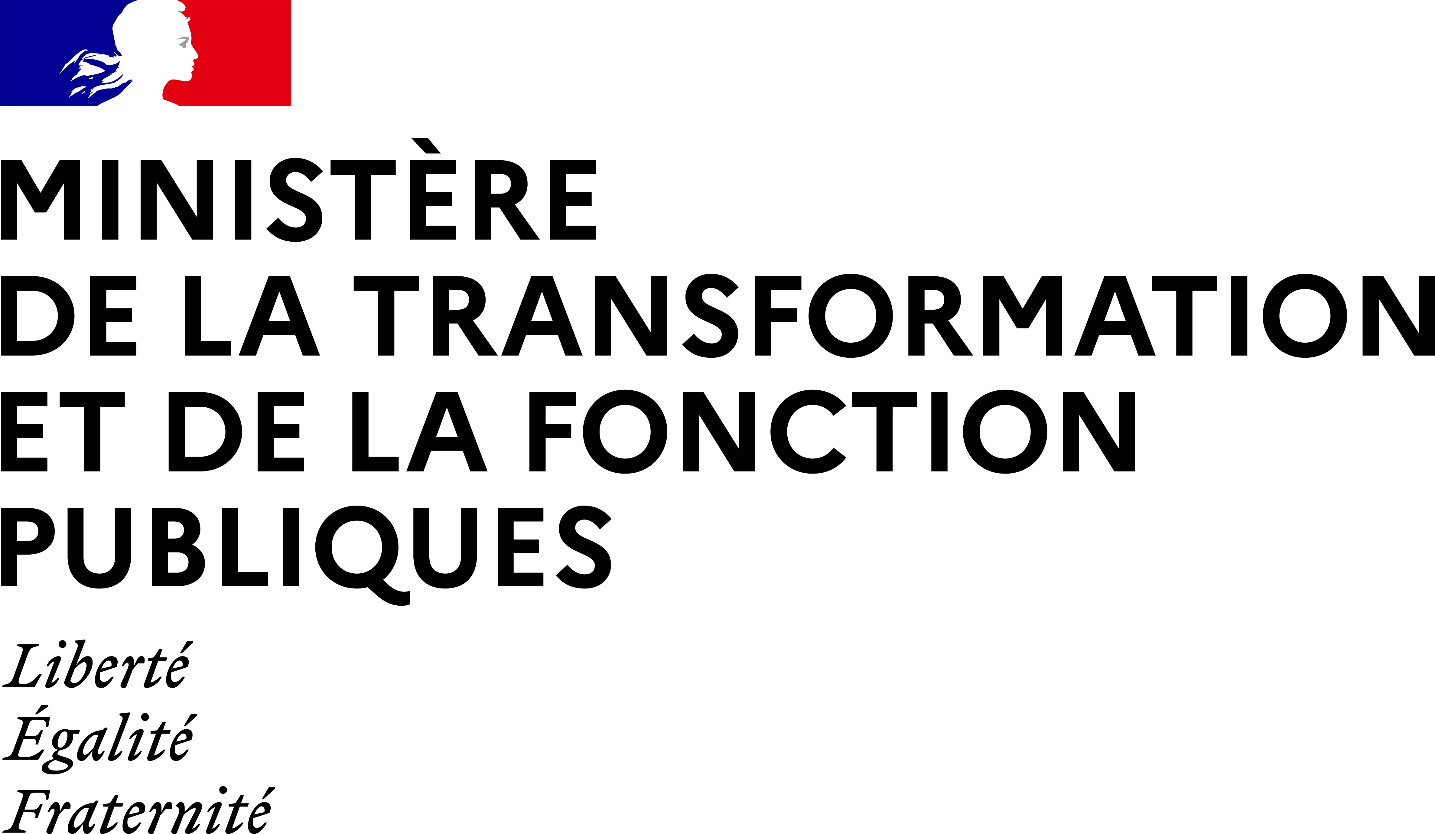 Bloc-marque Ministère de la transformation et de la fonction publiques 