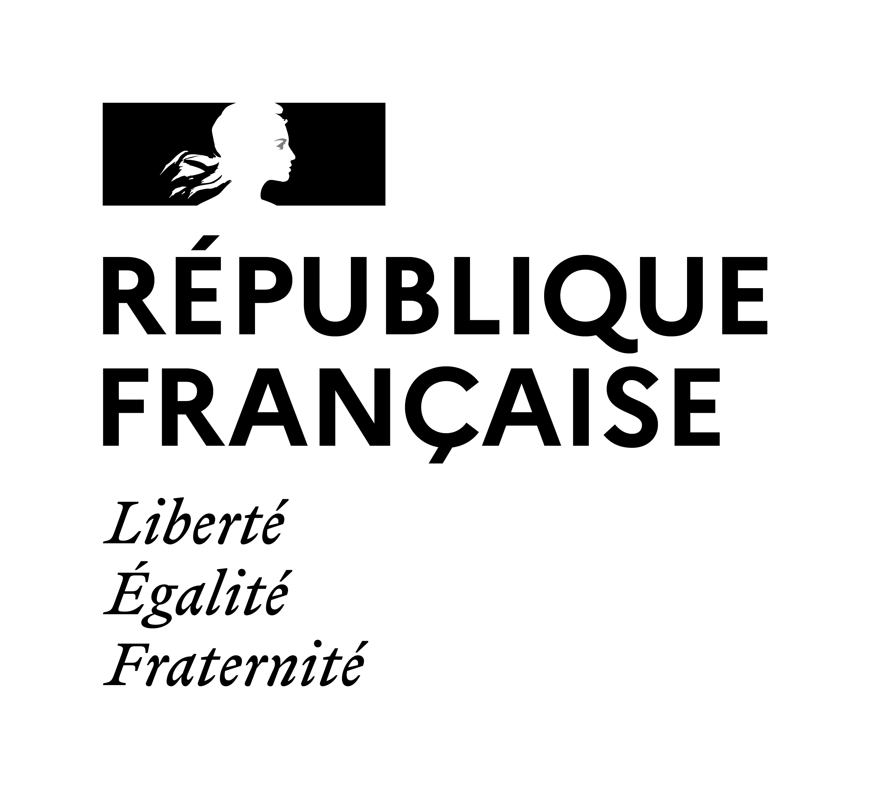 Logo République Française noir & blanc