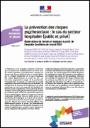 La prévention des risques psychosociaux : le cas du secteur hospitalier (public et privé)