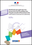 Identification des agents des trois versants de la fonction publique dans l’Enquête annuelle de Recensement 2011