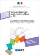 Recrutements externes dans la fonction publique en 2011