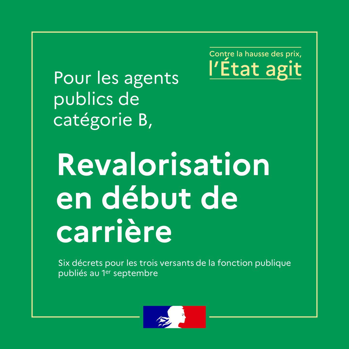 revalorisation des traitements de début de carrière des agents de catégorie B