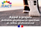 Visuel appel à projets exceptionnel « activités physiques et sportives en milieu professionnel »