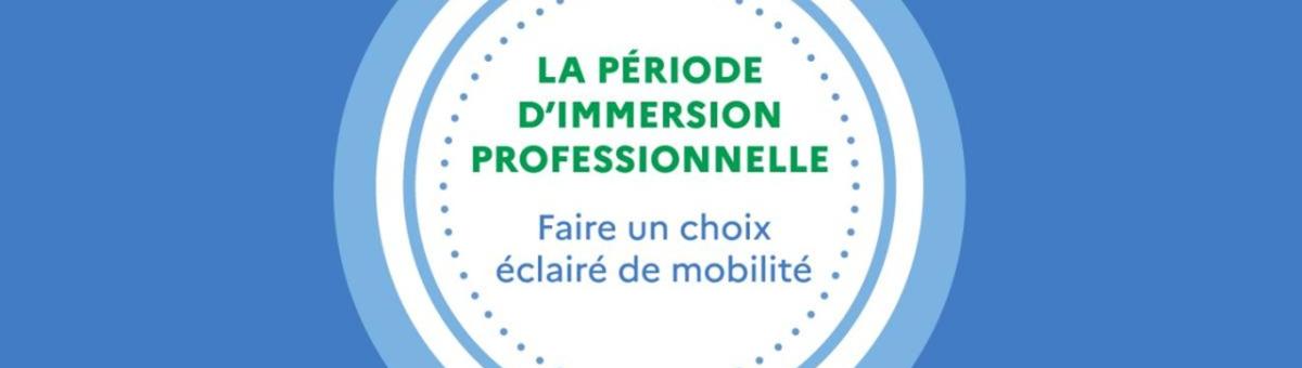 La période d'immersion professionnelle