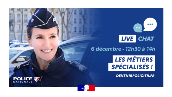 live chat recrutement police