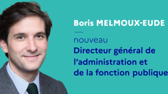 Boris Melmoux-Eude, nouveau directeur général de l’administration et de la fonction publique